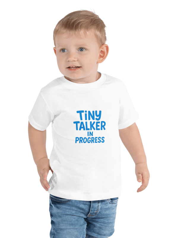 Cute Tiny Talker in Progress Toddler T-Shirt product image (2)