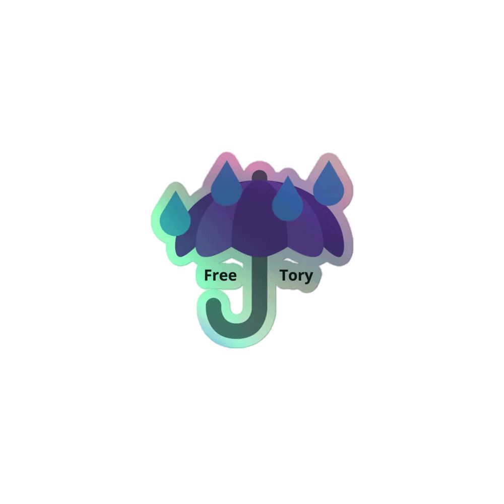 Umbrella Free Tory Holographic Sticker product image (1)