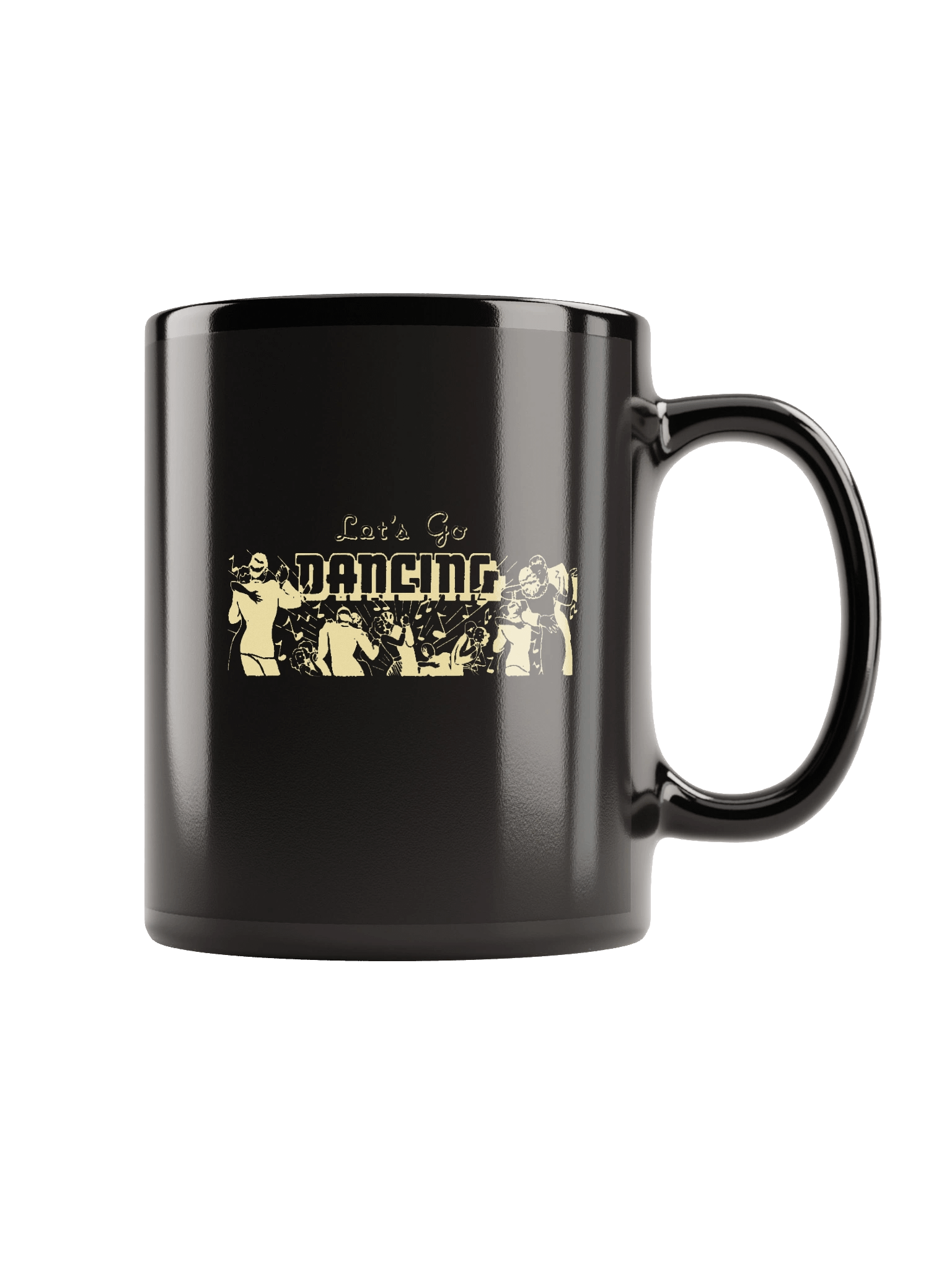 'Let's Go Dancing' Black Mug product image (2)