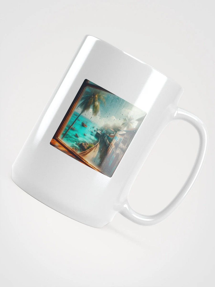 Tropical Vista White Glossy Mug | | Ai Design product image (4)
