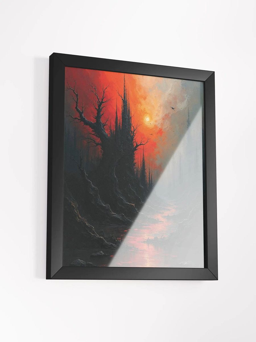 Gothic Sunset River Framed Print product image (13)