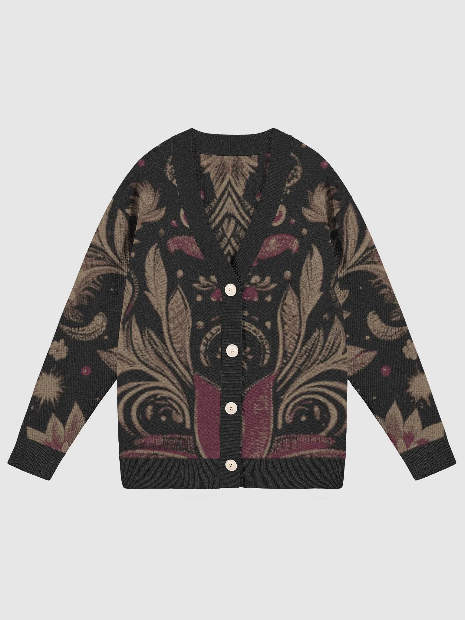 Floral Fusion Jacquard Knit Cardigan product image (4)