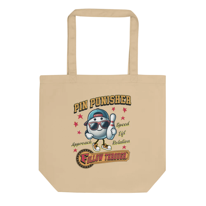 Pin Punisher Bowling Strike Style Eco Tote product image (1)