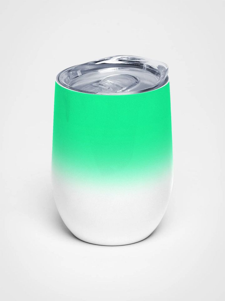 Wine tumbler - Bright green gradient product image (1)
