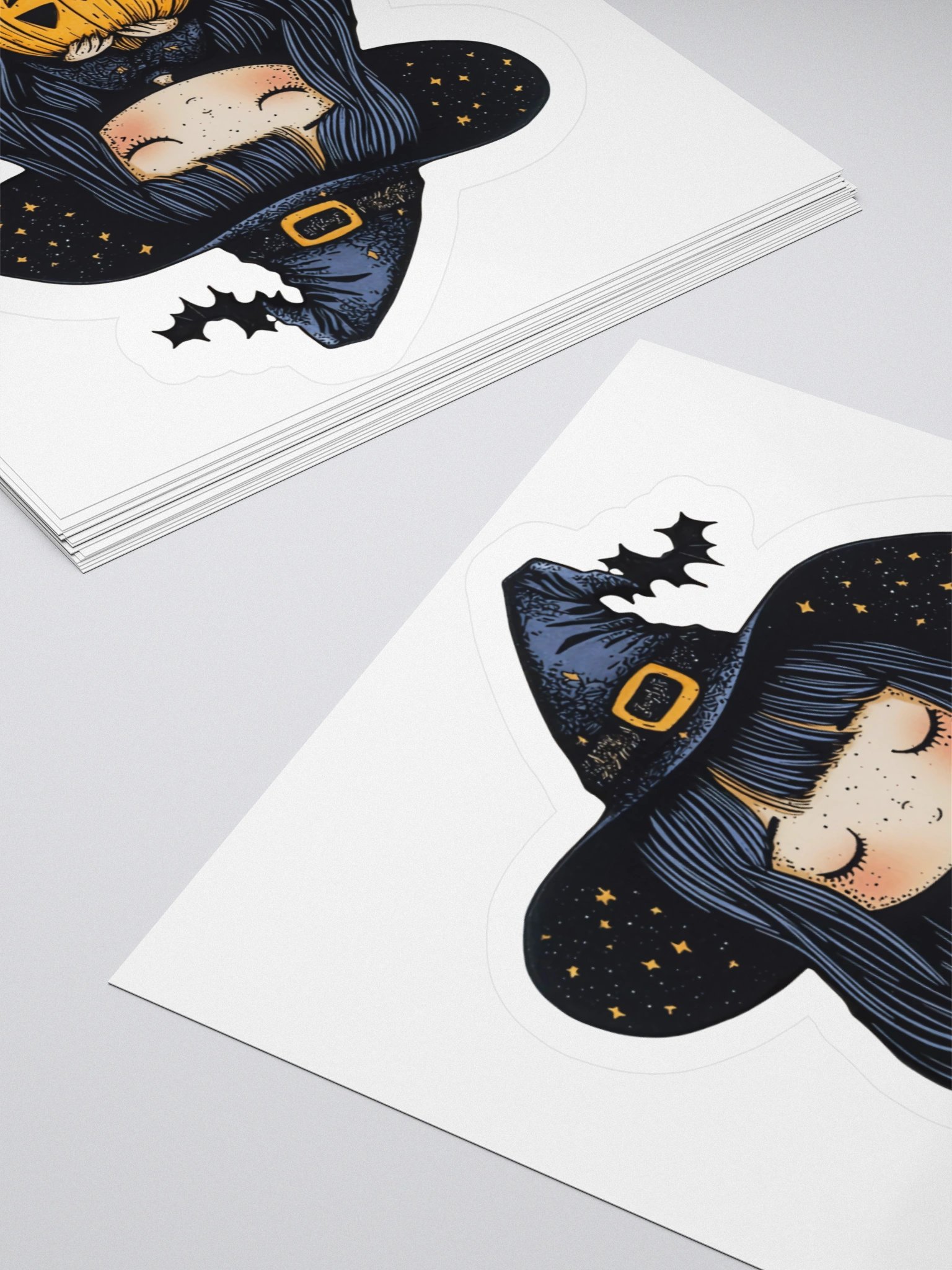 Little Miss Witch and Her Jack-O-Lanterns Sticker product image (11)