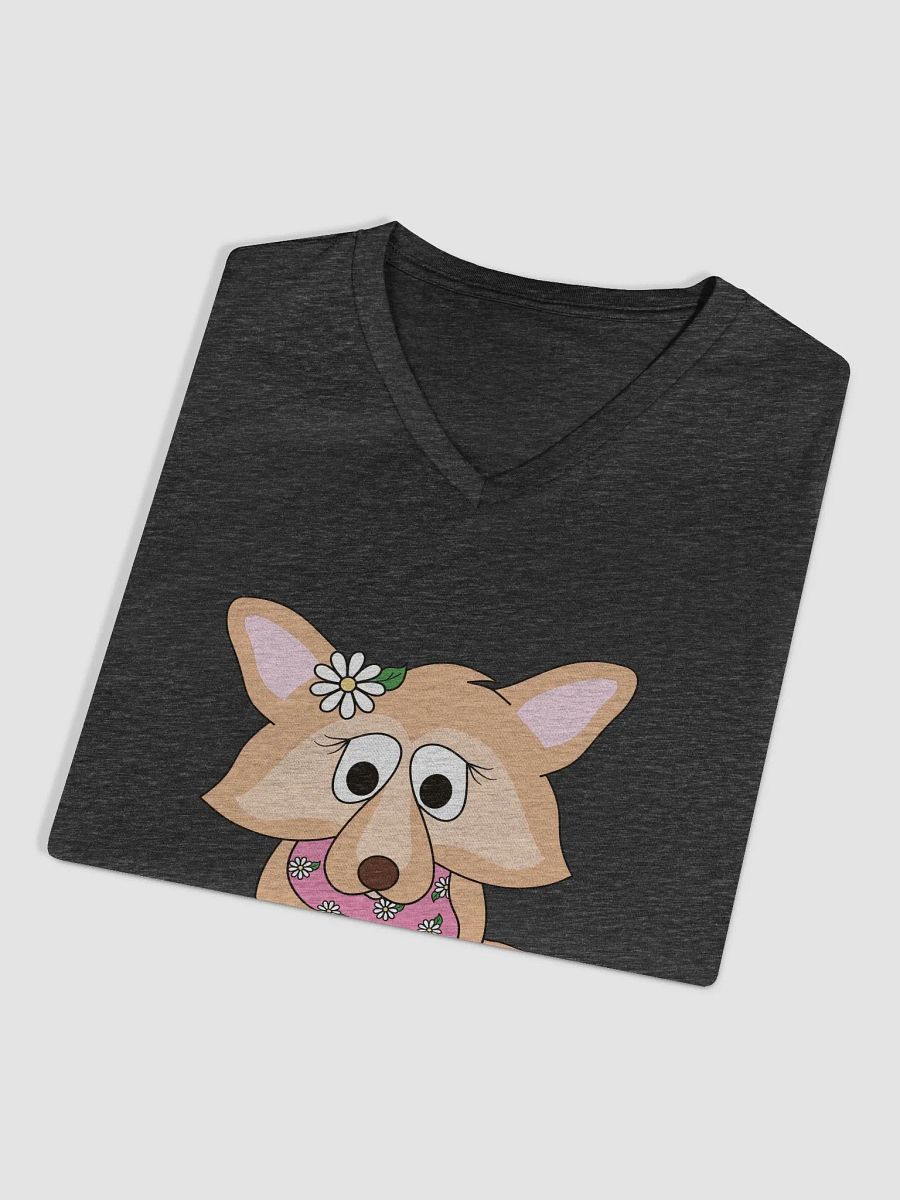 Floral Pup Women's Relaxed V-Neck Tee product image (14)