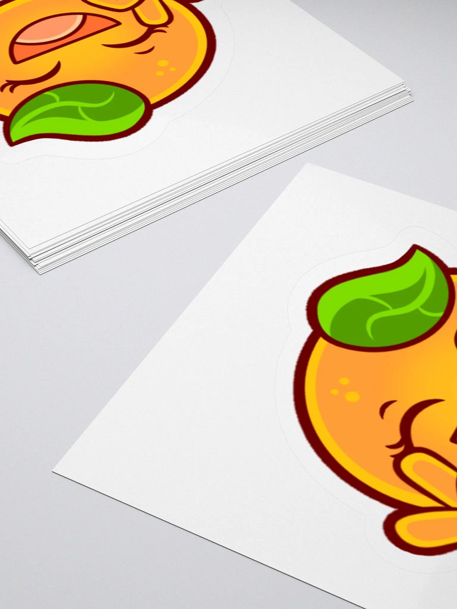 Orange peace sign sticker product image (4)