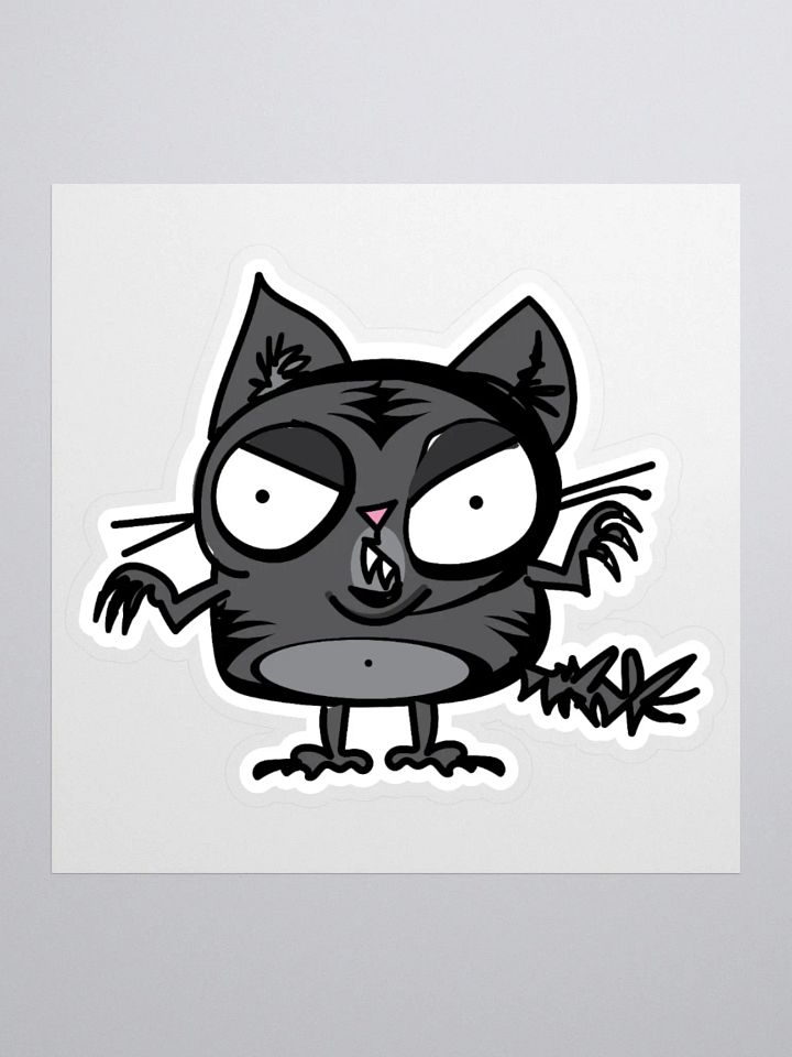 Black Cat Energy Sticker product image (1)