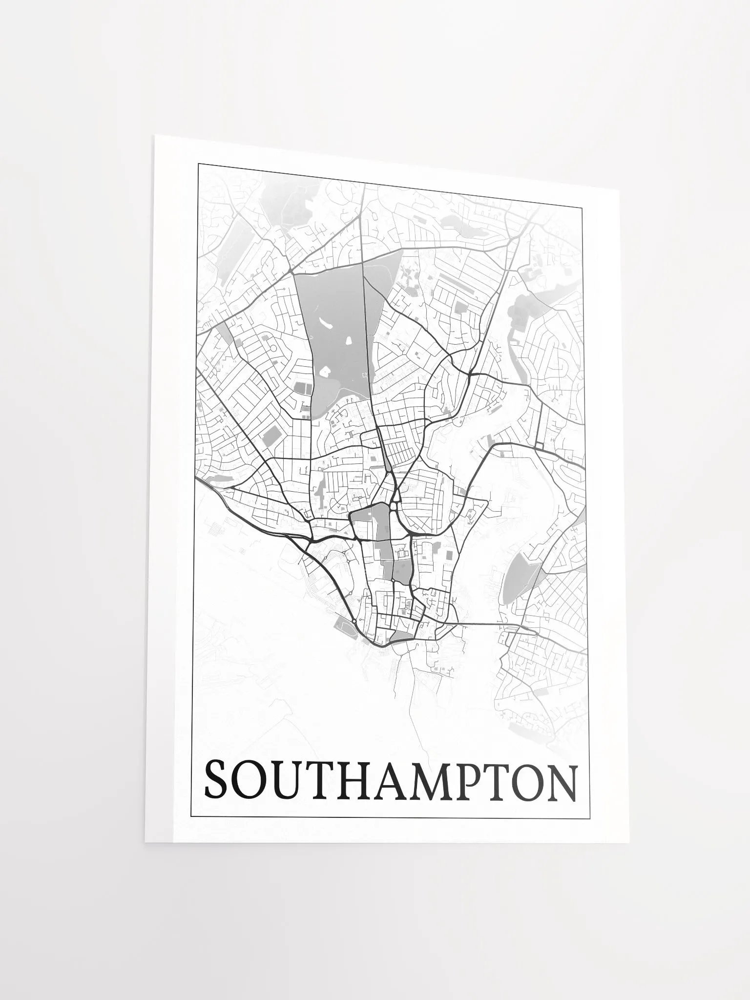 Southampton, England, city map print product image (12)