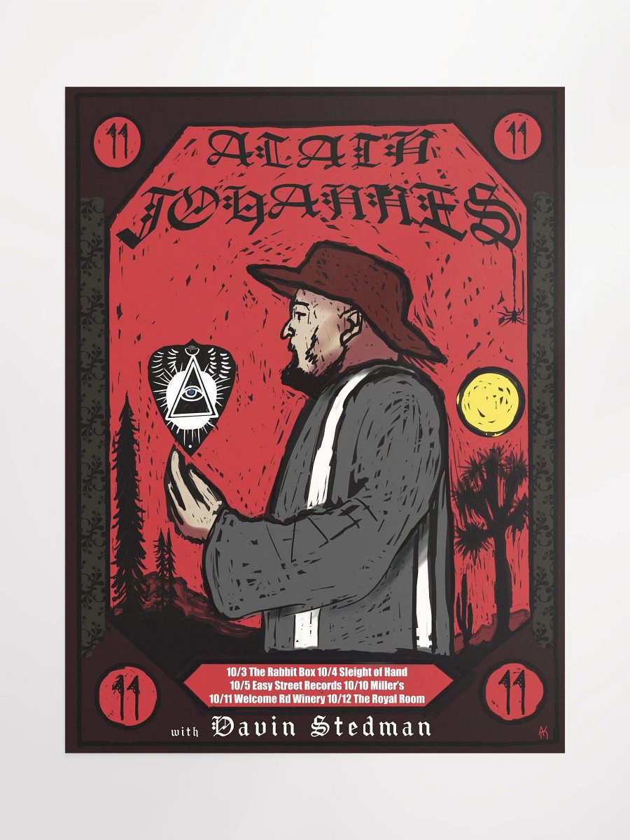 Alain Johannes Pacific Northwest Tour 18 x 24