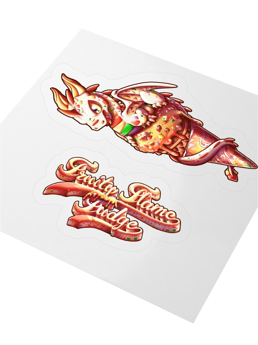Dragon Ice Cream - Fruity Flame Fudge - sticker product image (8)