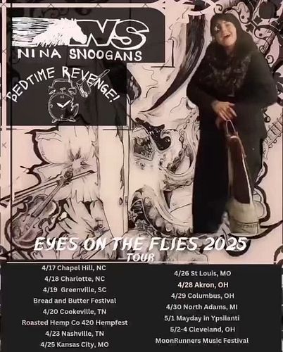 ✨ TWO WEEKS til @bedtime.revenge - @ninasnoogans Eyes on the Flies 2025 tour! So stoked to play with all these bands in so ma...