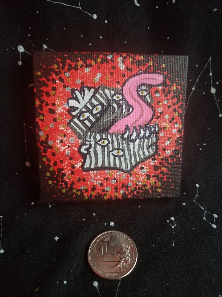 Gift Box Mimic, Tiny Painting (red) product image (1)