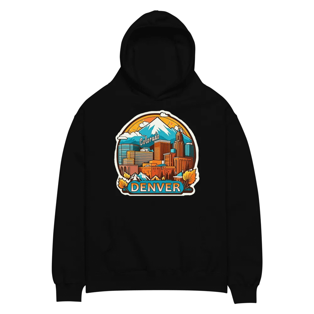 Denver - Colorado Retro Fall Cityscape Hoodie product image (2)