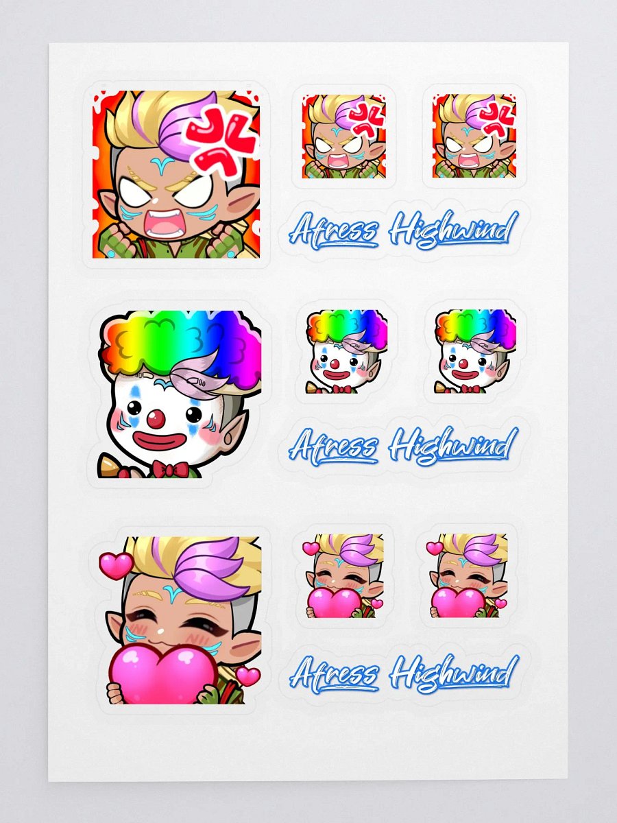 Afress Emote Collection Sticker Sheet #1 product image (3)