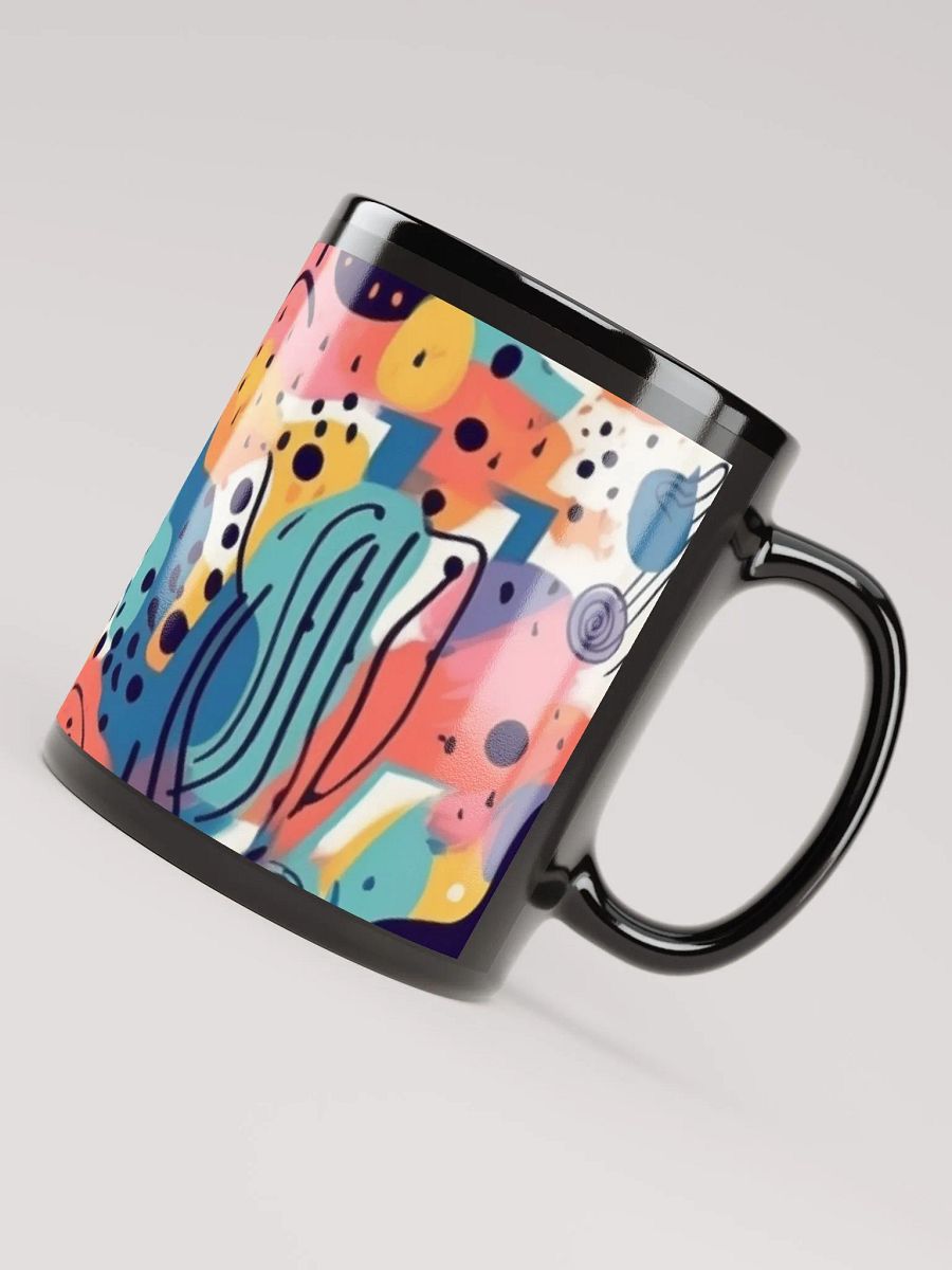 Whimsical Doodle Delight Mug-Black product image (4)