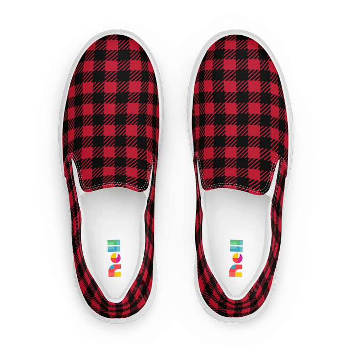 Plaid Paradise Slip-On Canvas Shoes product image (1)