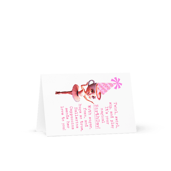 Ballerina Cappuccina Birthday Card product image (1)