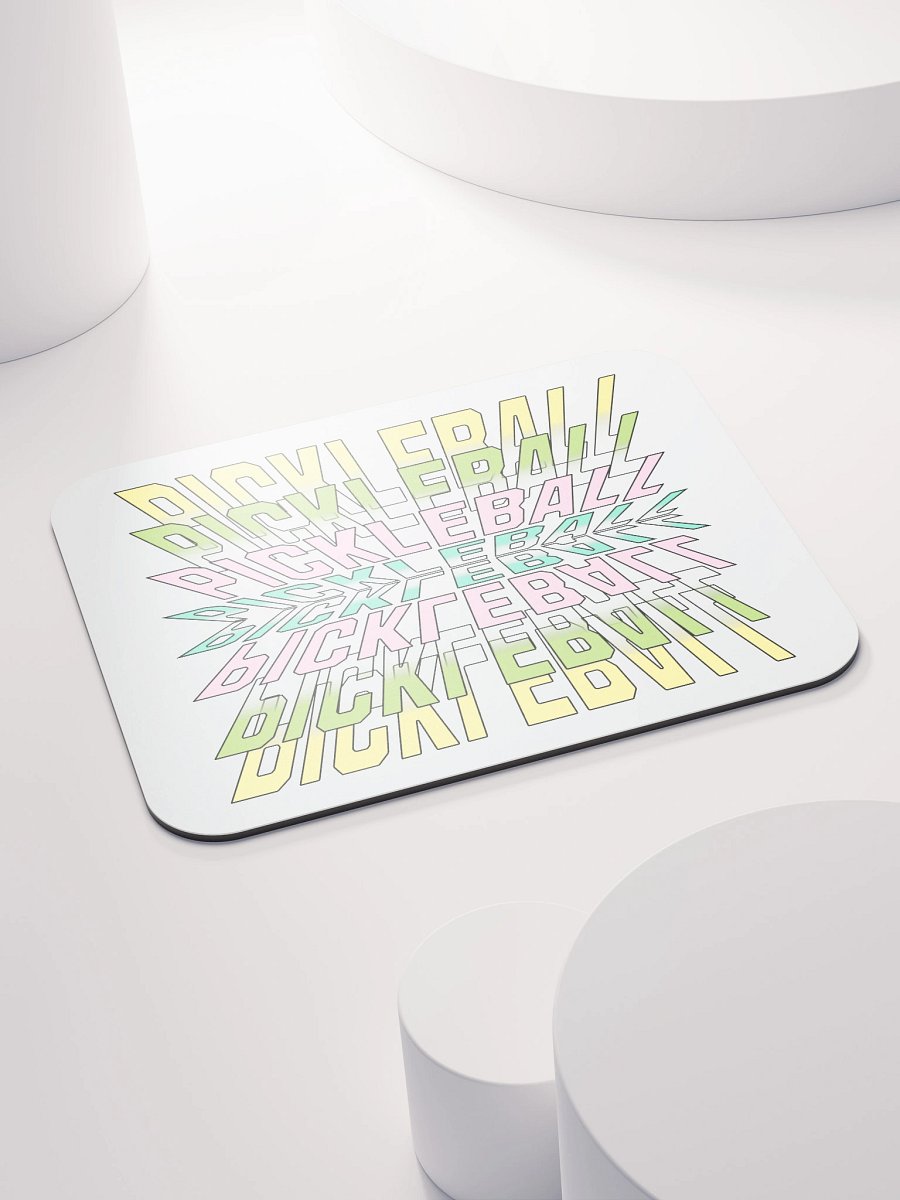 Pickleball Stacked Reflective Mirage Mouse Pad product image (4)