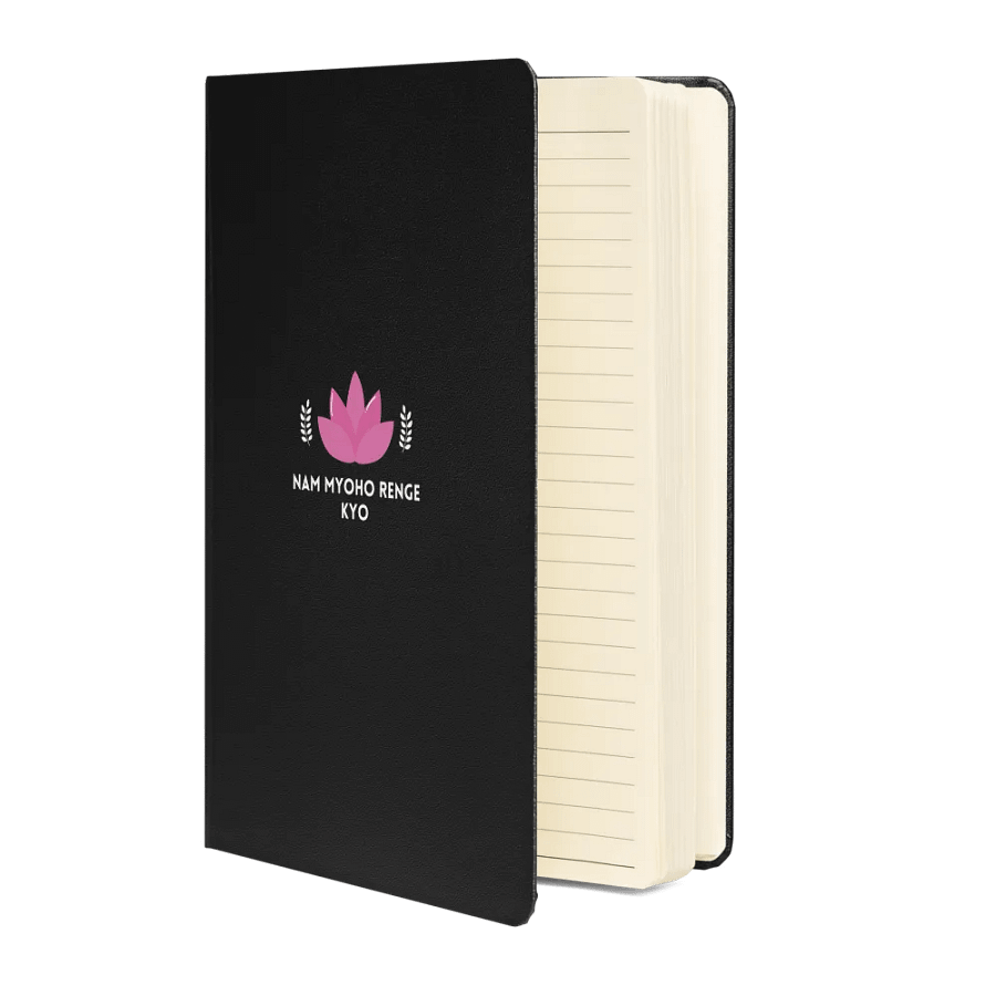 Hardcover Bound Notebook | Lotus Flower & Nam Myoho Renge Kyo product image (3)