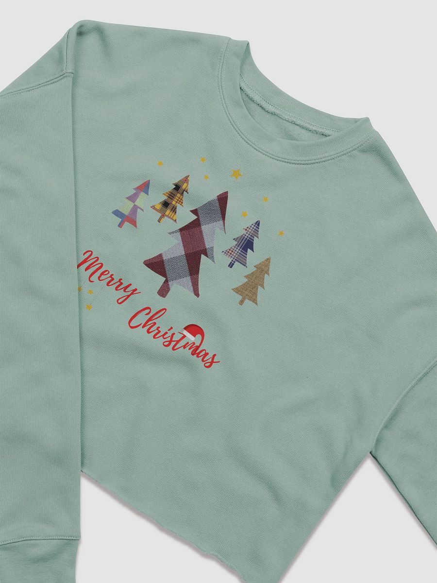 Happy Holidays in Christmas Women's Fleece Crop Sweatshirt product image (3)