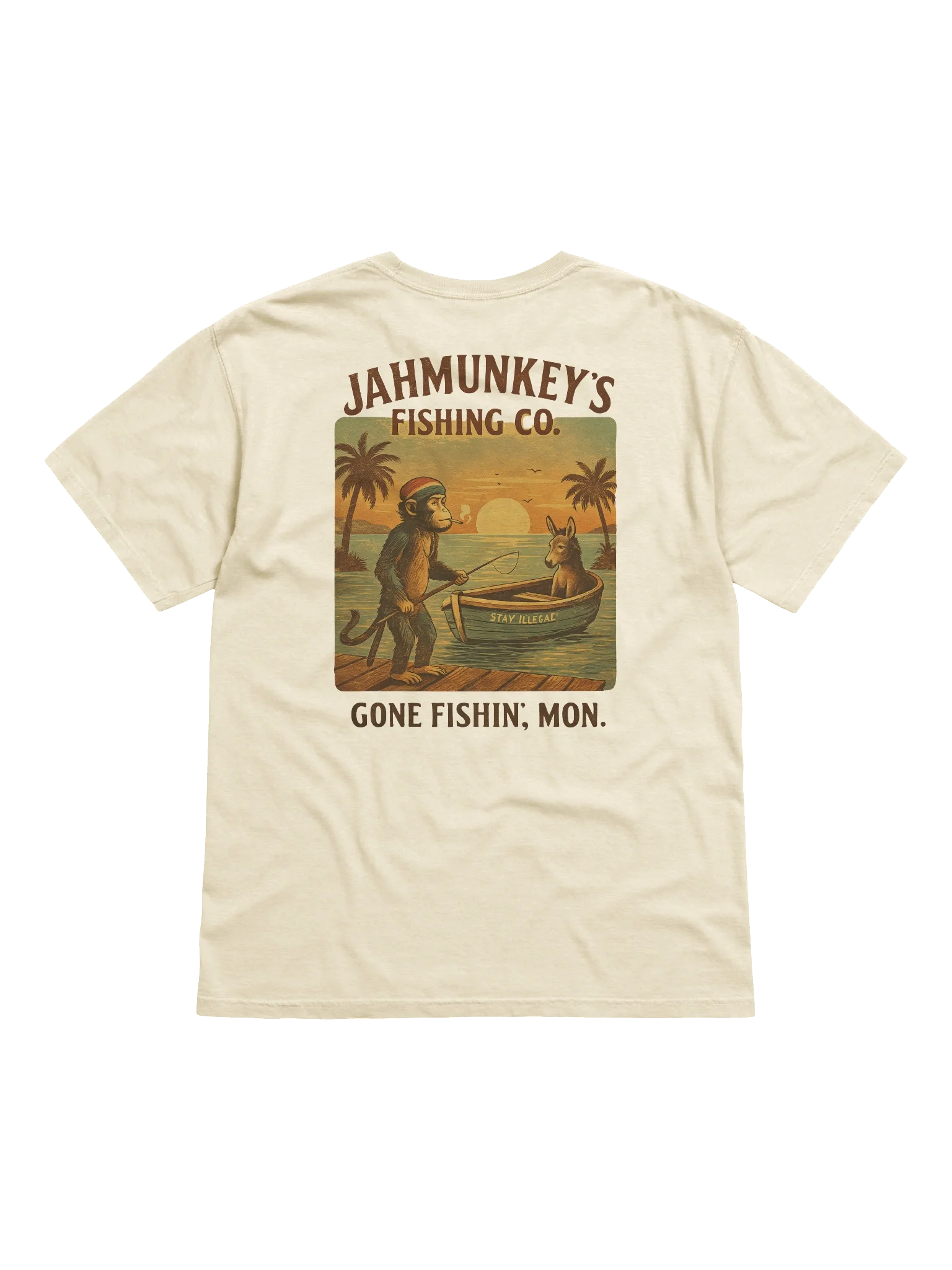 Jahmunkey Gone Fishing Tee product image (2)