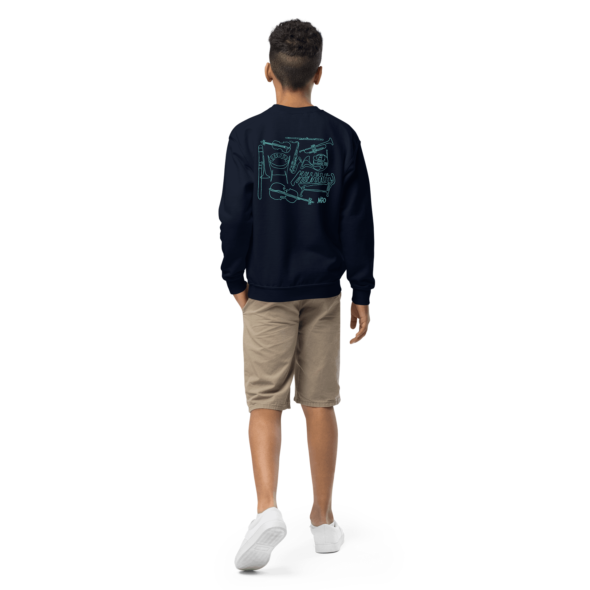 MYSO Youth Navy Instrument Crewneck product image (2)