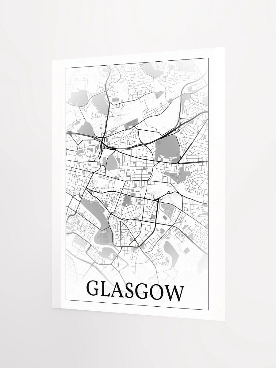 Glasgow, Scotland, city map print product image (9)