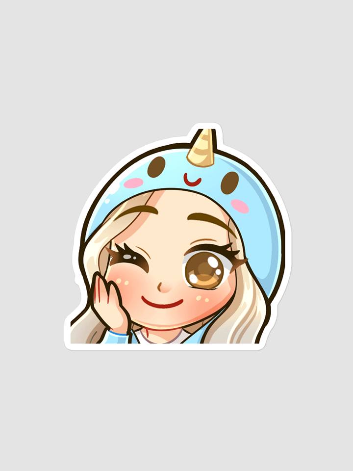 Clocky Narwhal Onesie Sticker product image (1)