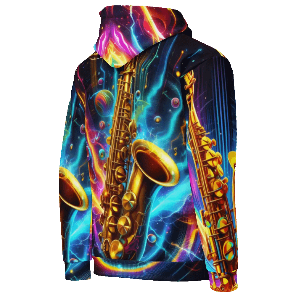 Saxophone Musical Instrument - All-Over Unisex Hoodie #21 product image (9)