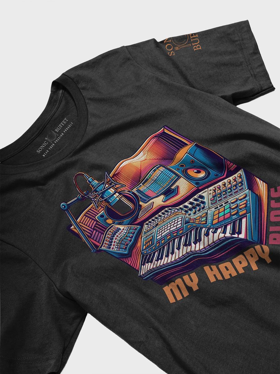 "My Happy Place" T-Shirt (Dark Colors) product image (3)