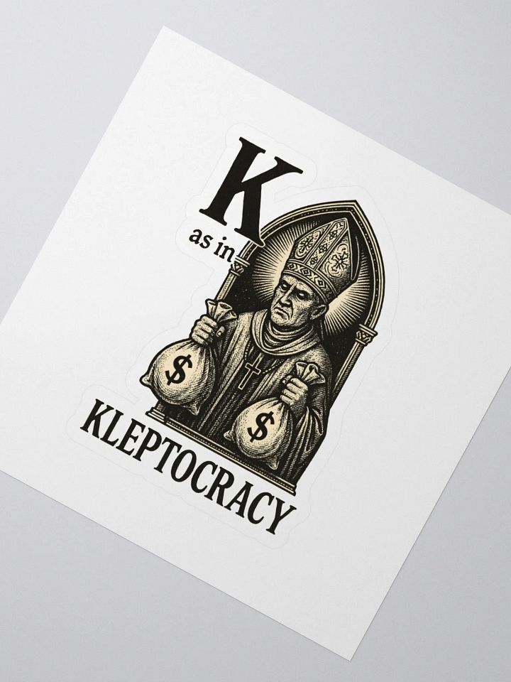 K as in kleptocracy sticker product image (2)