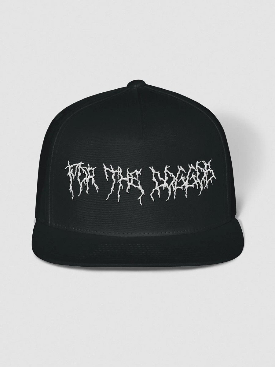 Flat snapback hat - 'For the Doggos' (metal font) product image (1)