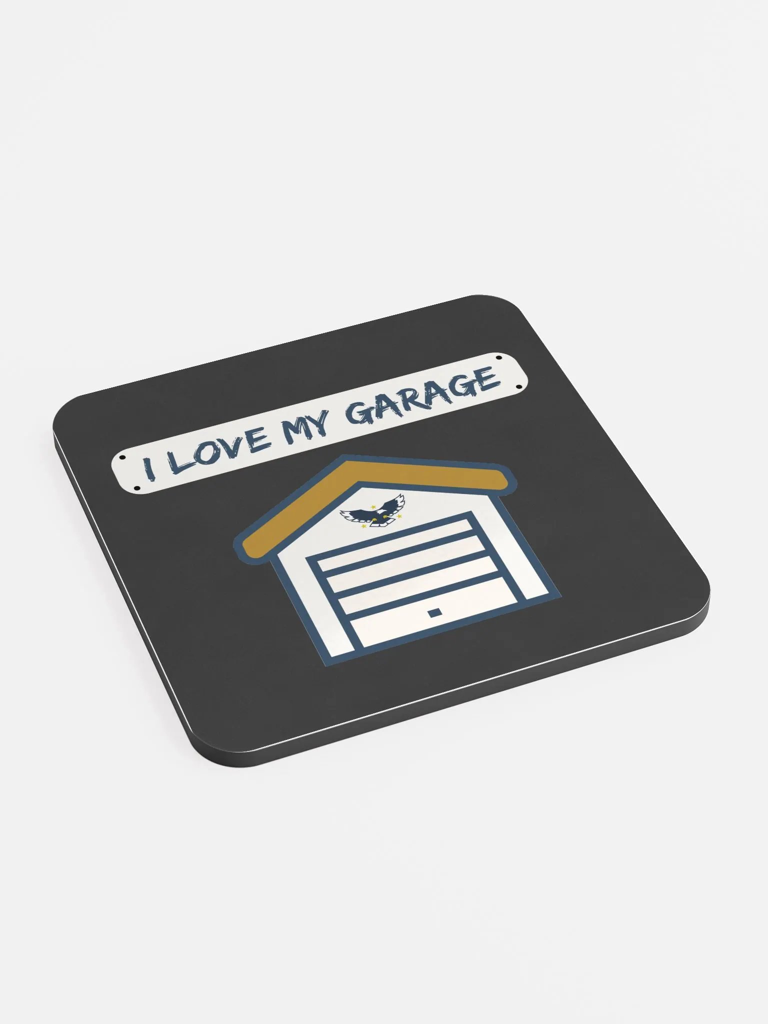 I Love My Garage - coaster - slate product image (2)