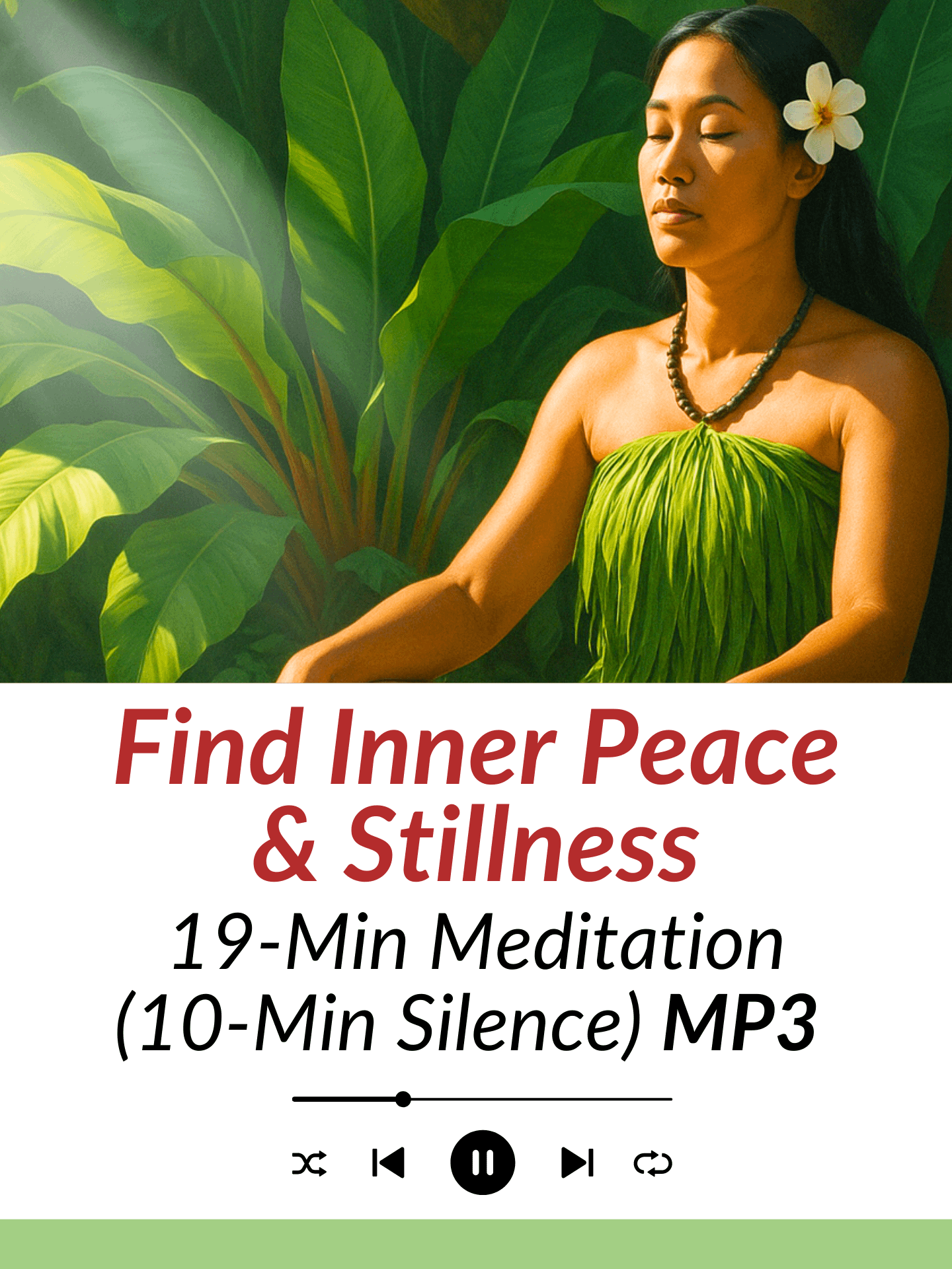 Find Inner Peace - I9-Minute Meditation (10-Minute Silence) | MP3 Audio Download product image (1)