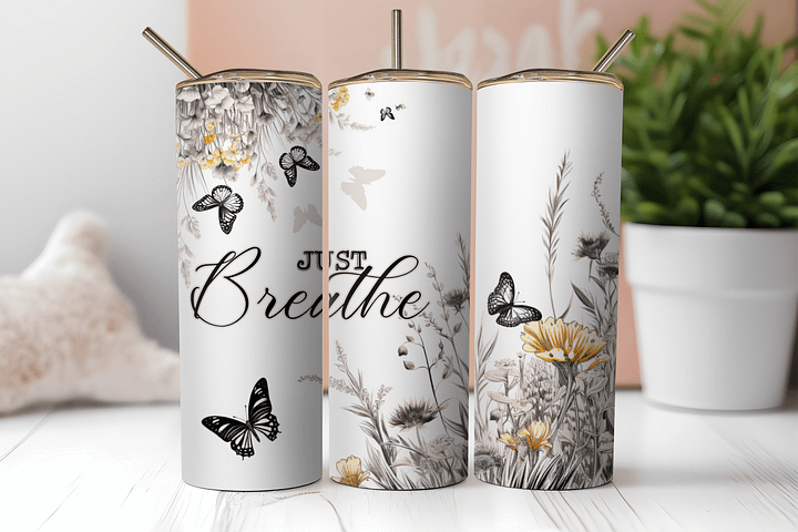 Moments of Serenity: Just Breathe Tumbler product image (2)