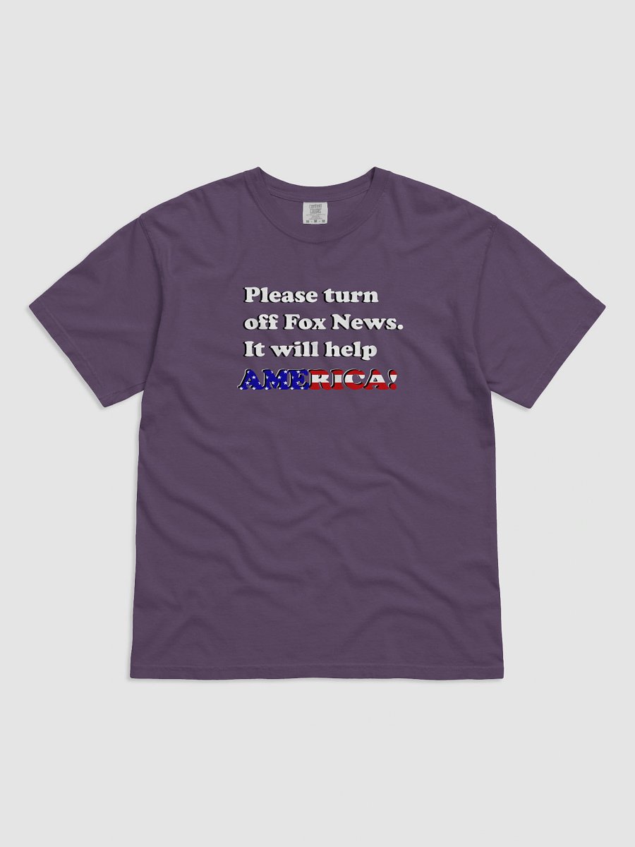 Please Turn Off Fox News. It Will Help America! (Dark) T-Shirt product image (6)