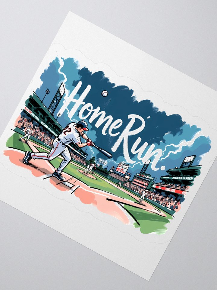 Baseball Home Run Action: Crowd Roaring Sticker product image (4)