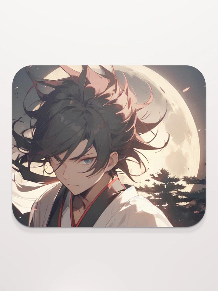 Anime Moonlit Samurai Mouse Pad product image (2)