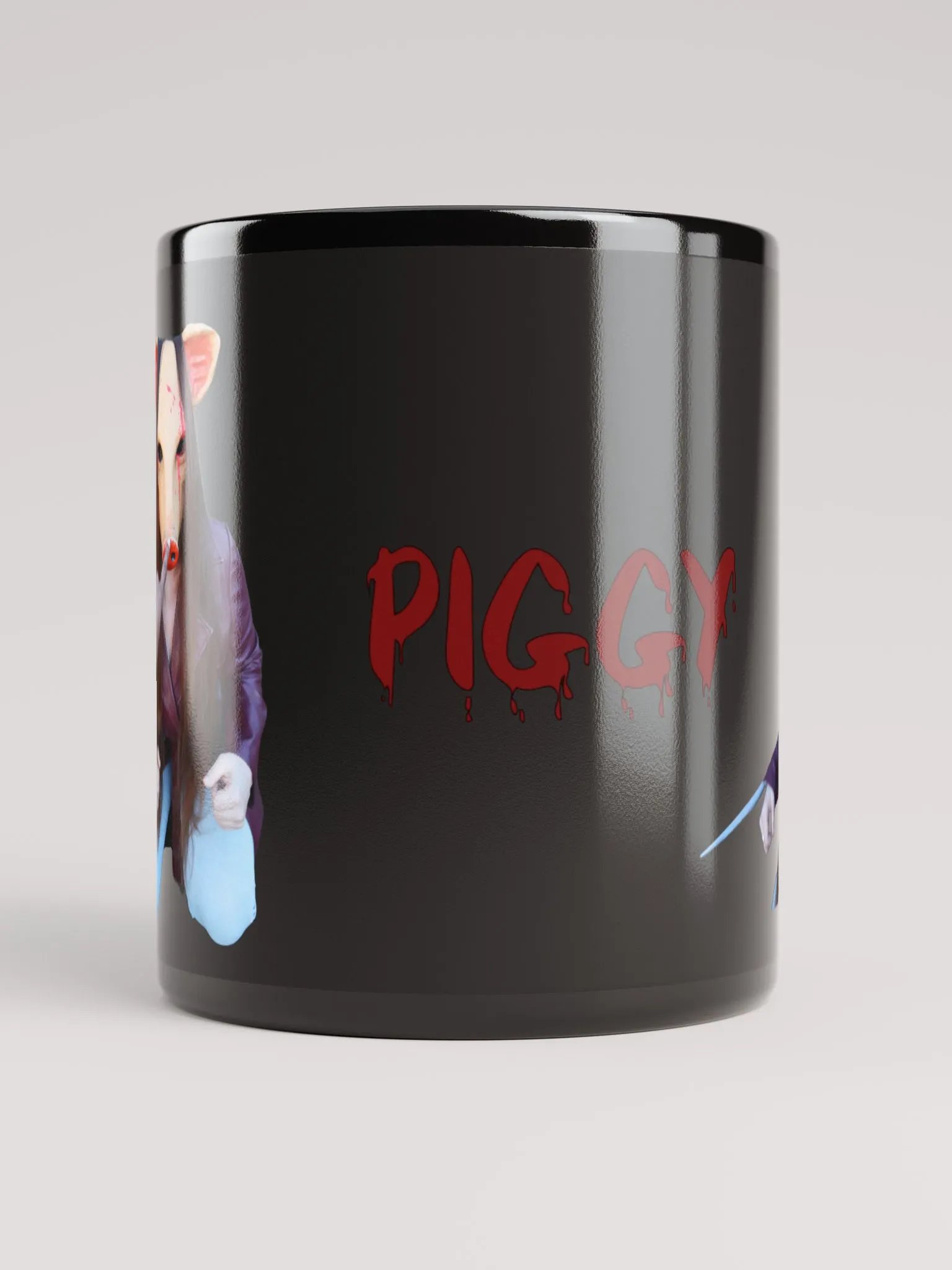 Piggy Black Mug product image (3)