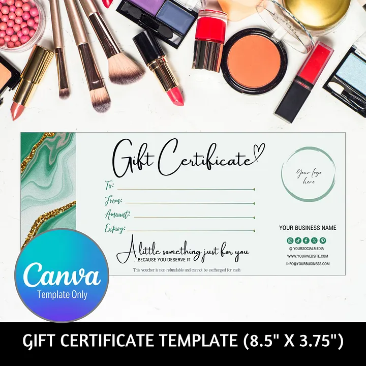 Esmeralda - Gift Certificate Template product image (1)