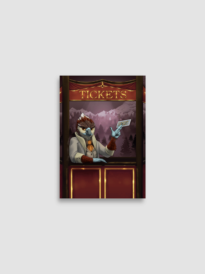 Te'anos ticket Matte Paper Poster product image (1)