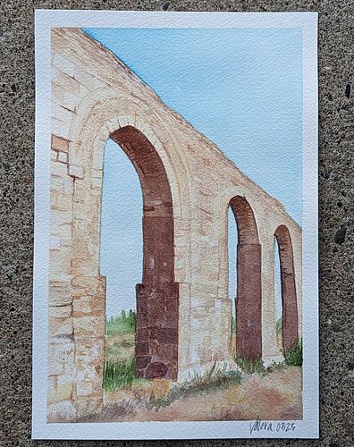And now for something a little different. (Roman aqueduct.)
++++++++++++++++++++++

I paint almost everything live on Twitch ...