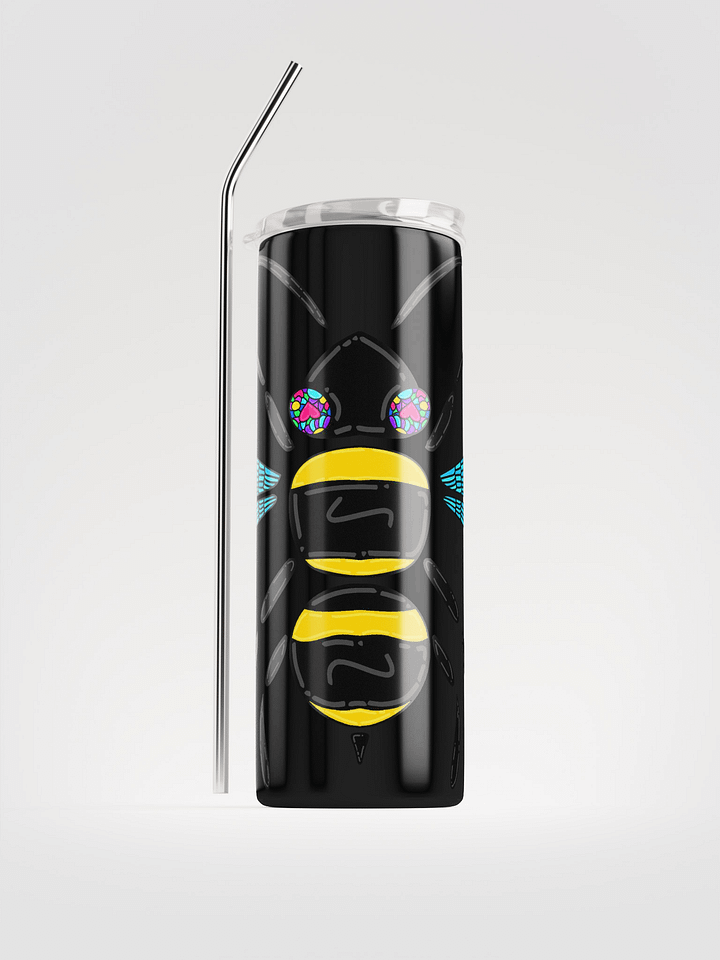 Glass Bee Stainless Steel Tumbler Cup W/Straw product image (2)