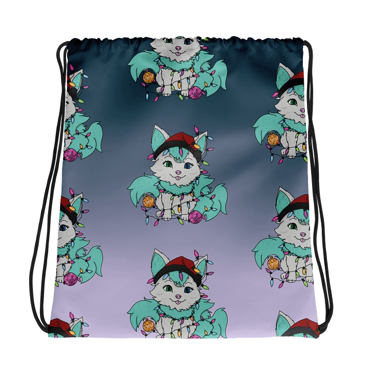 Festive Kitsune All-Over Drawstring Bag product image (1)