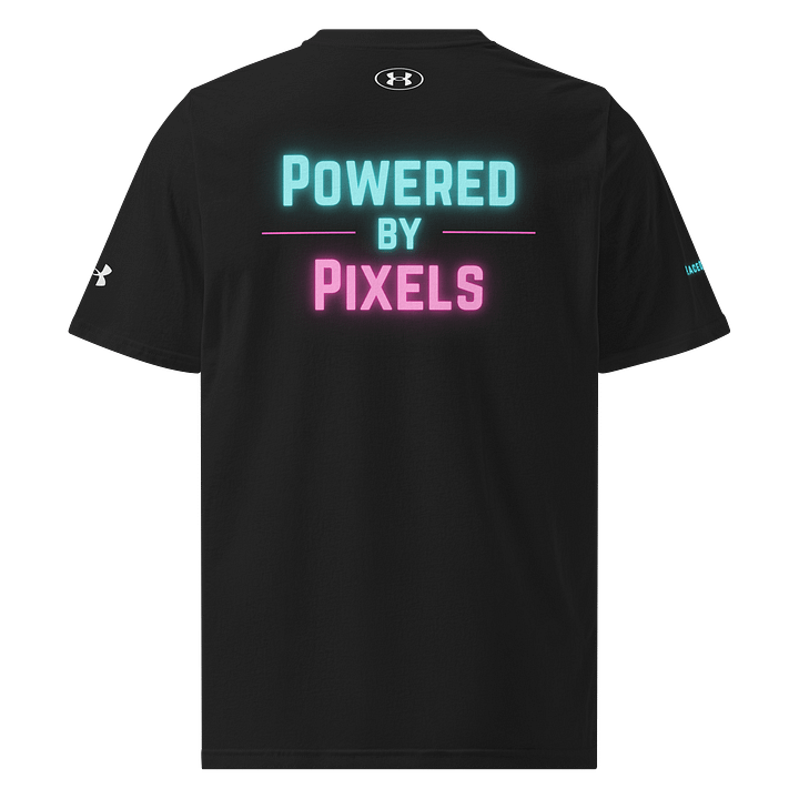 Powered by Pixels – Retro Neon Performance Tee product image (1)