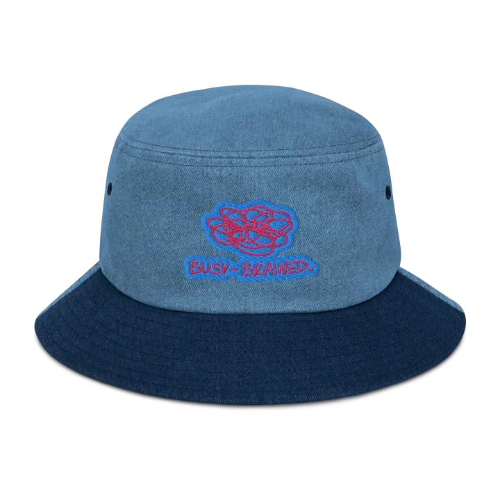 BUSY-BRAINED (bubblegum) denim bucket hat product image (1)