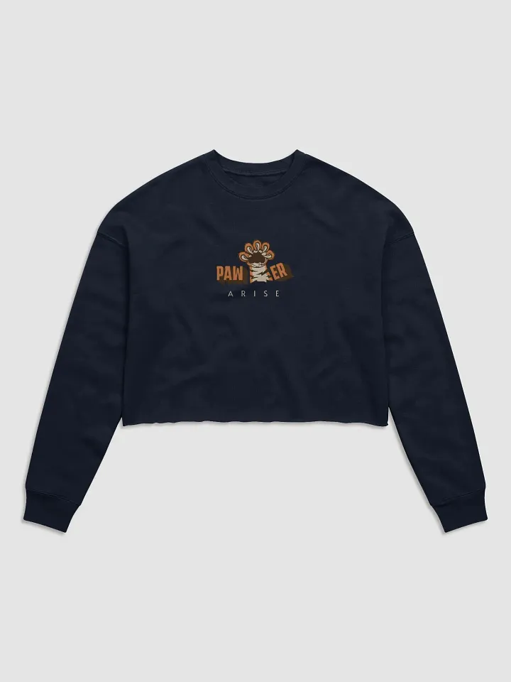 Paw - er Arise Animal Trendy Crop Sweatshirt product image (1)