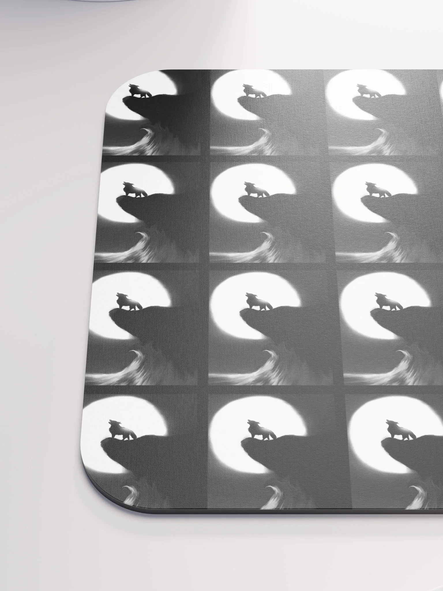Howling Wolf Moon Mouse Pad product image (6)