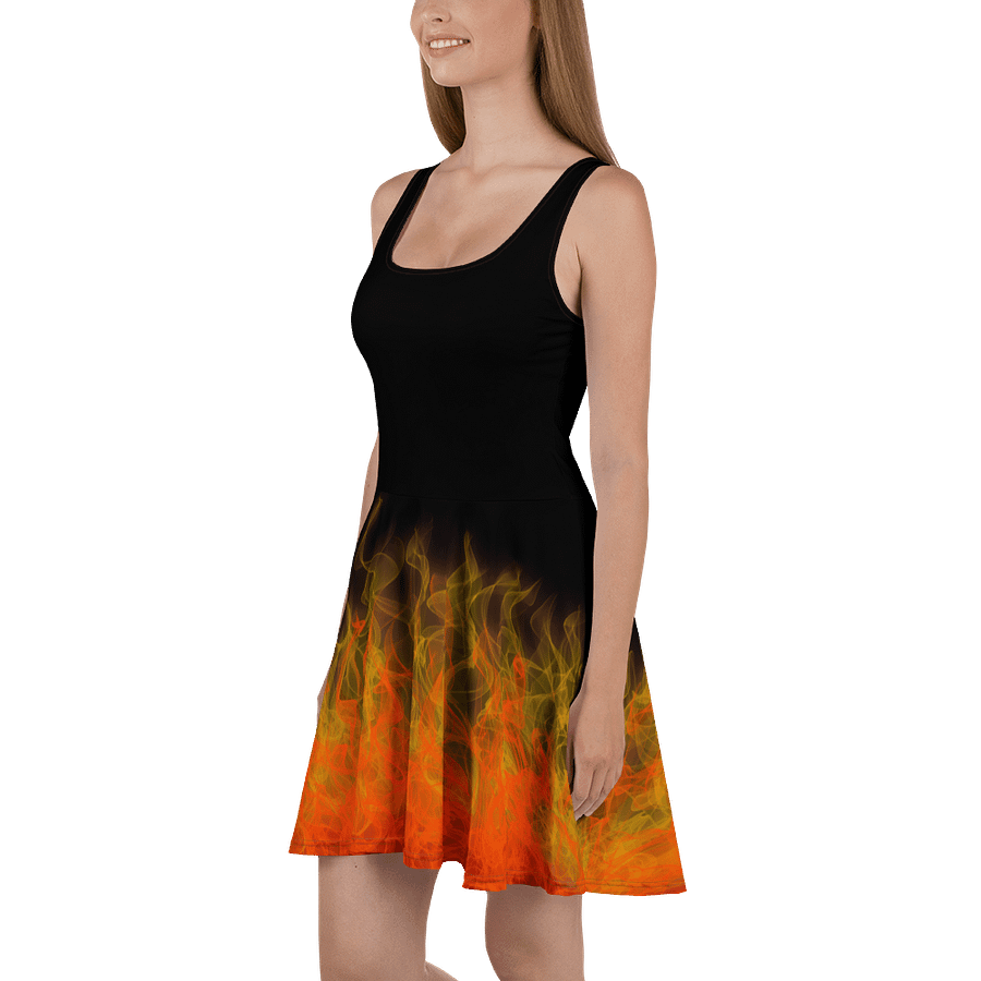 Fire and Flames Skater Dress product image (1)